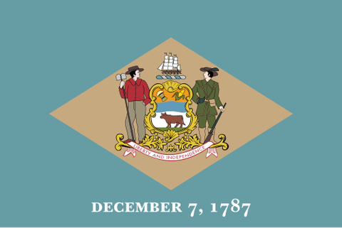 Flag: Delaware (United States)