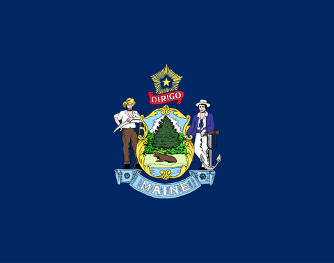 Flag: Maine (United States)