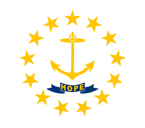 Flag: Rhode Island (United States)