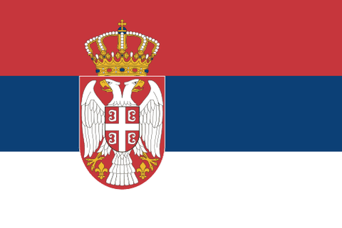 Flag: Serbia