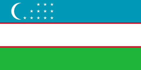 Flag: Uzbekistan